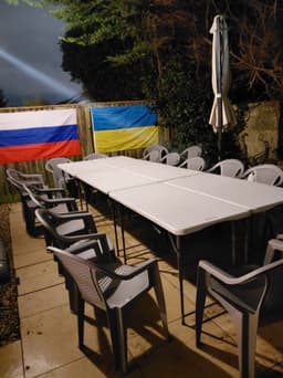 Outdoor patio – table and benches